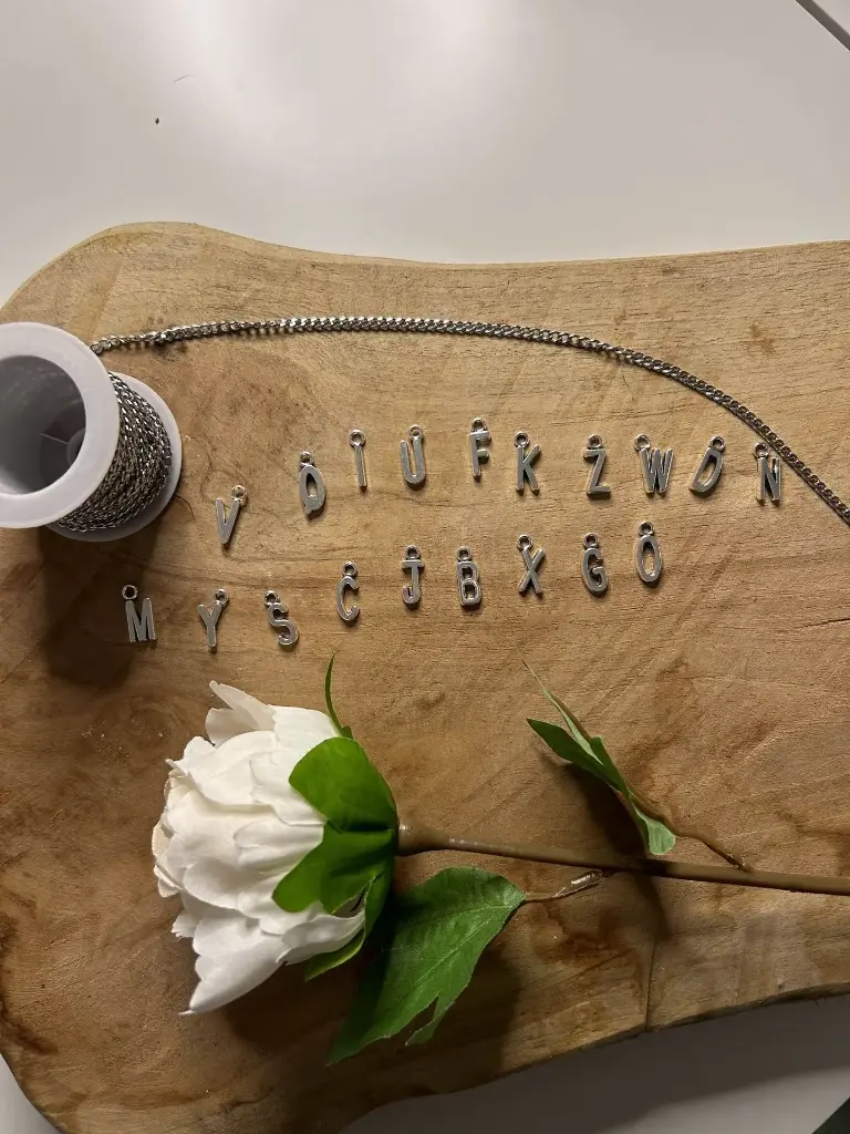 collier personnalisé argenté