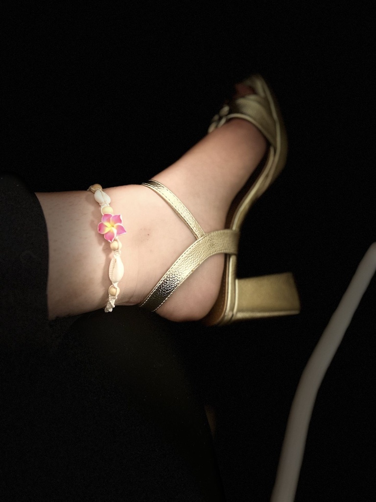 Bracelet de cheville Monoï Rose