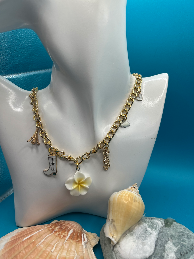 Collier Monoï Blanc