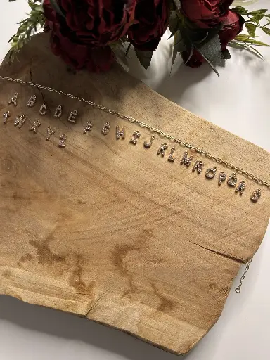 collier personnalisé doré