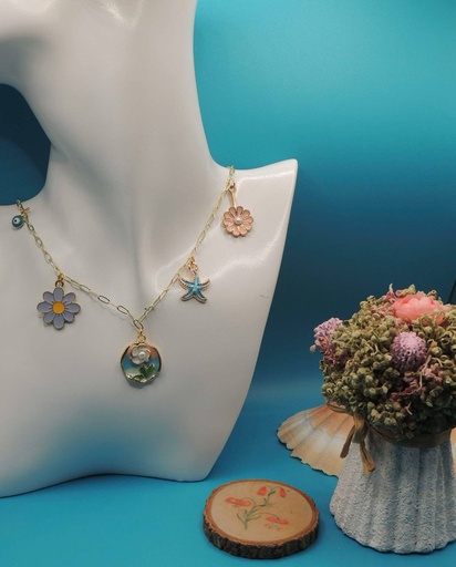 Collier fleur de printemps
