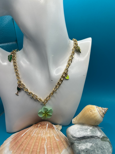 Collier Monoï vert