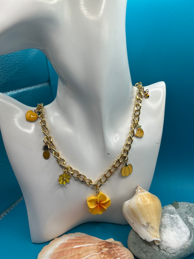 Collier Monoï Jaune