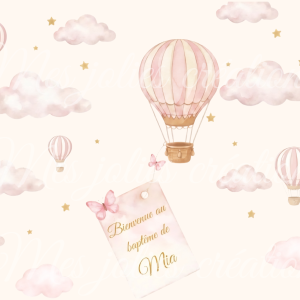 Anniversaire montgolfière et Nuage