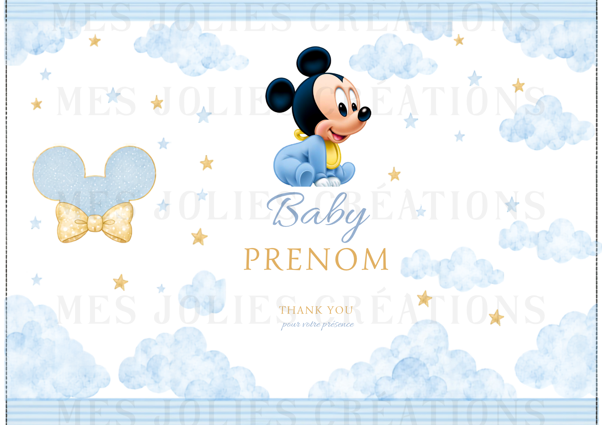 Anniversaire Baby mickey